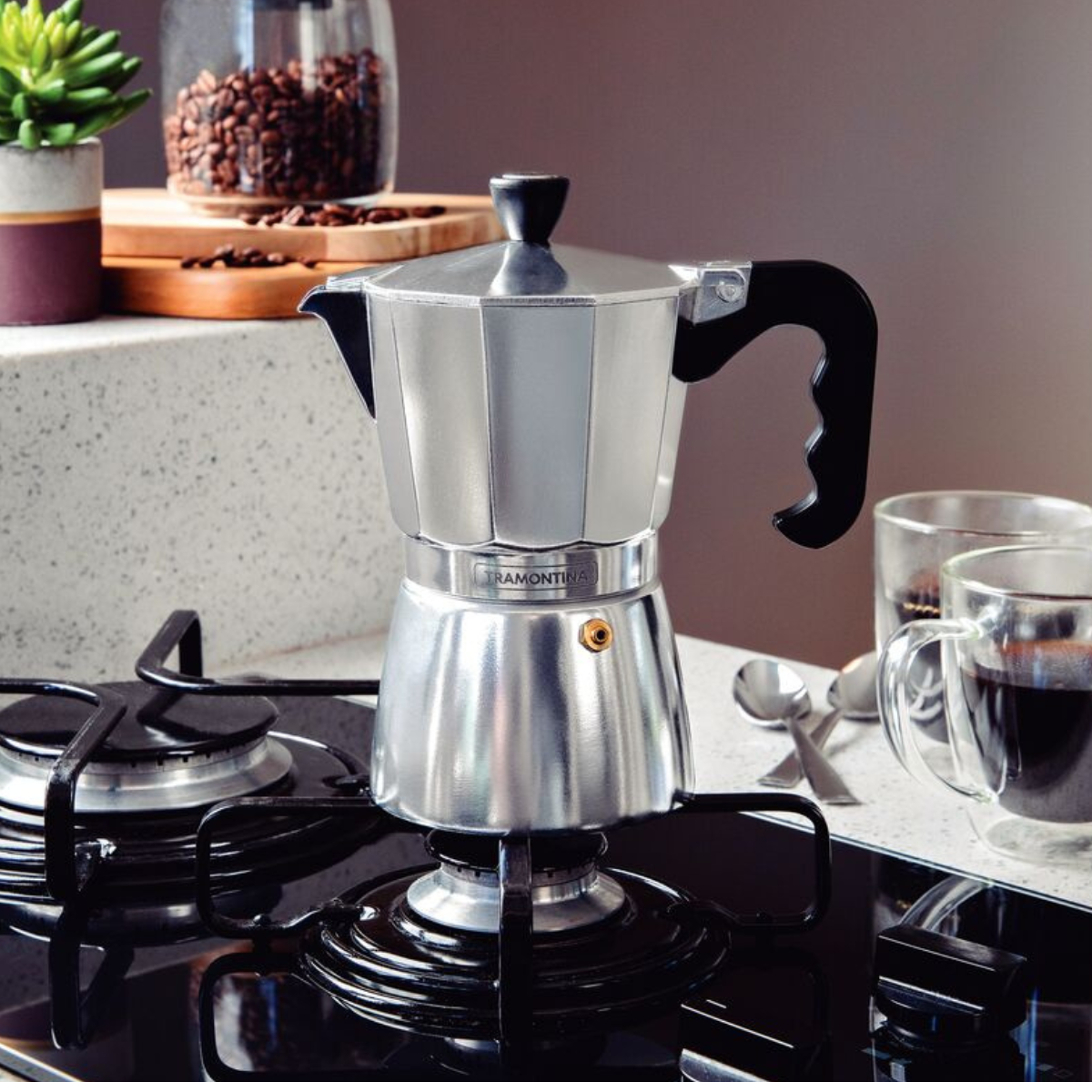 Cafetera 12 tazas + Set de 5 recipientes