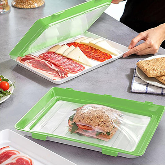 Pack 9 Bandejas De envasado Semi Vacío Apilable Conservación De Alimentos