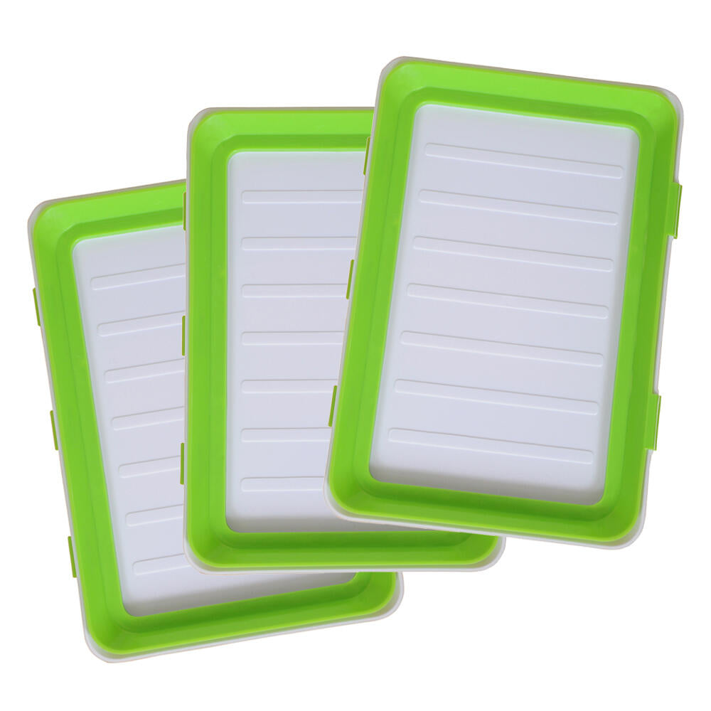 Pack 9 Bandejas De envasado Semi Vacío Apilable Conservación De Alimentos