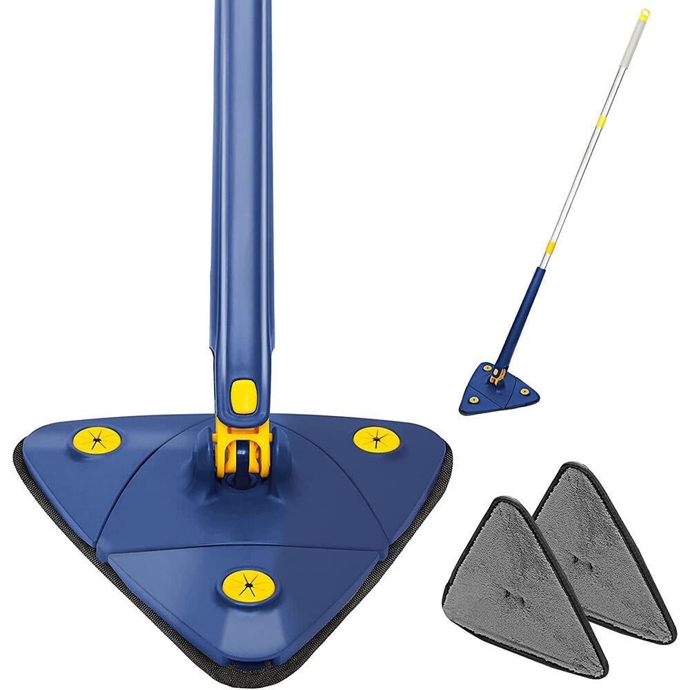 Mopa Fregona Triangular de 360° + Mini Fregona Autoescurrible de Esponja